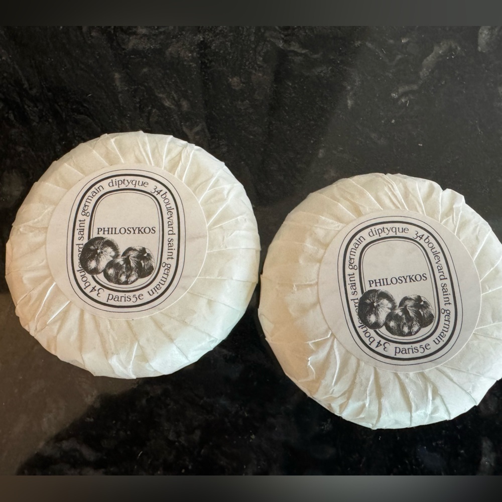 (SET) NEW Diptyque Philosykos Luxury Hand Body Soap Bars - Qty 2